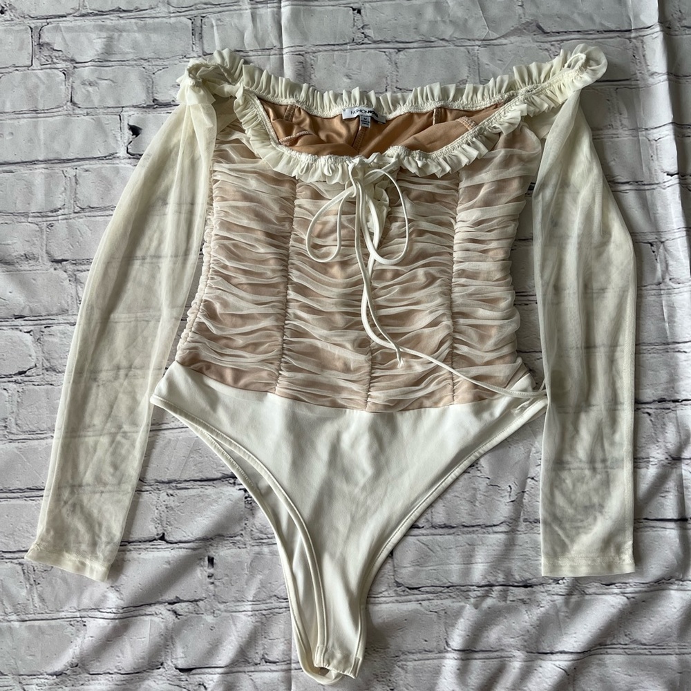 Fashion Nova Ruffle Bodysuit